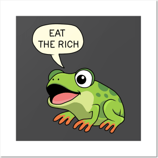 Eat The Rich - Frog Posters and Art